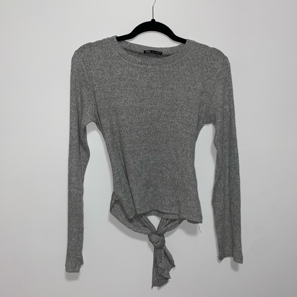 TIE AT WAIST LONG SLEEVE